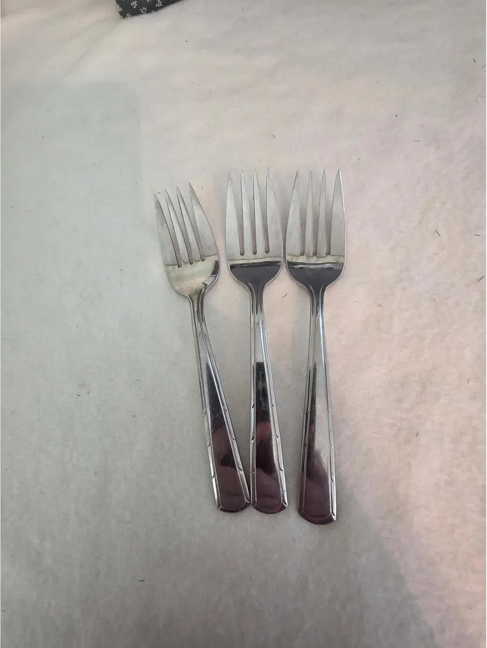 Imperial Lady Duff Stainless Salad Forks Set of 3 IMILAD Discontinued Flatware